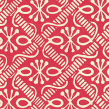 Red Octopus and Grid Print Italian Paper ~ Carta Varese Italy